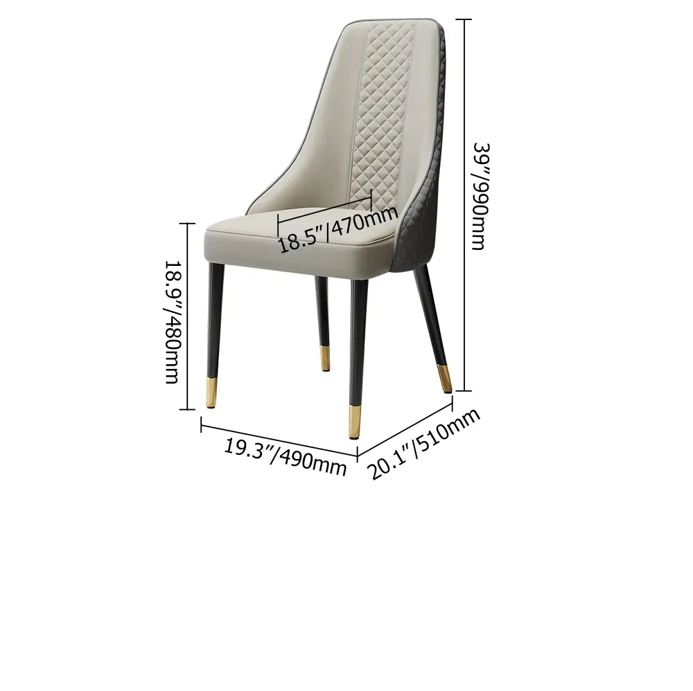 Valtice Dining Chair  / 49 x 51 CM Leather