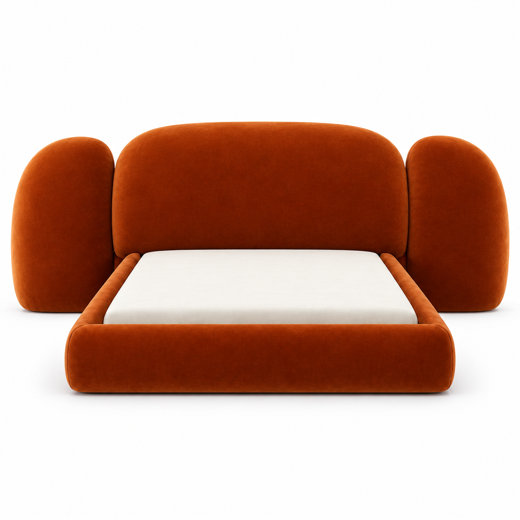 Orin Sculptural Upholstered Bed