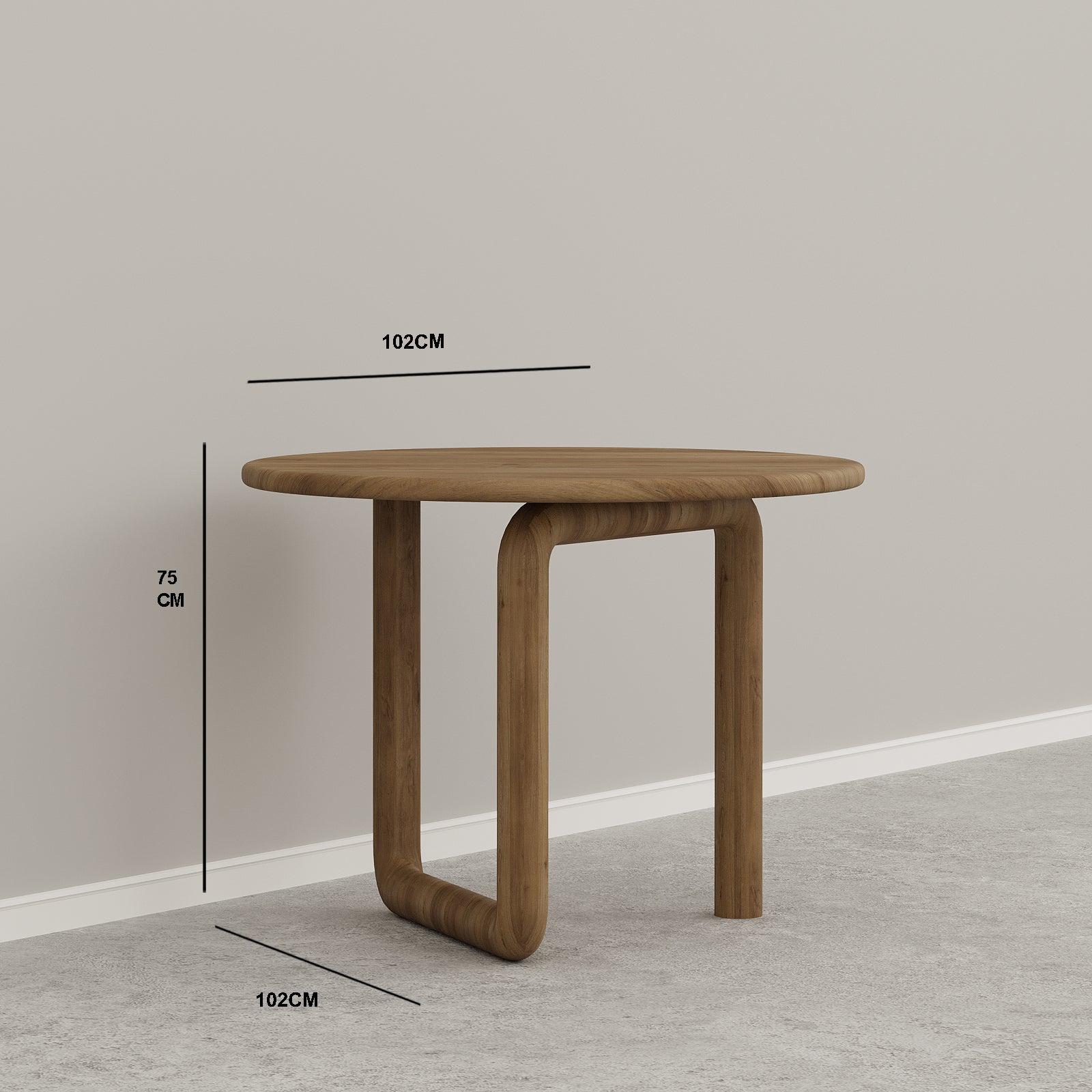 Zola Dining Table / 102 x 75 CM