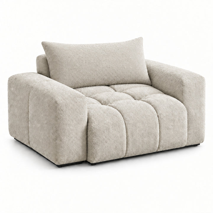 Calvero Deep-Tufted Chenille Armchair