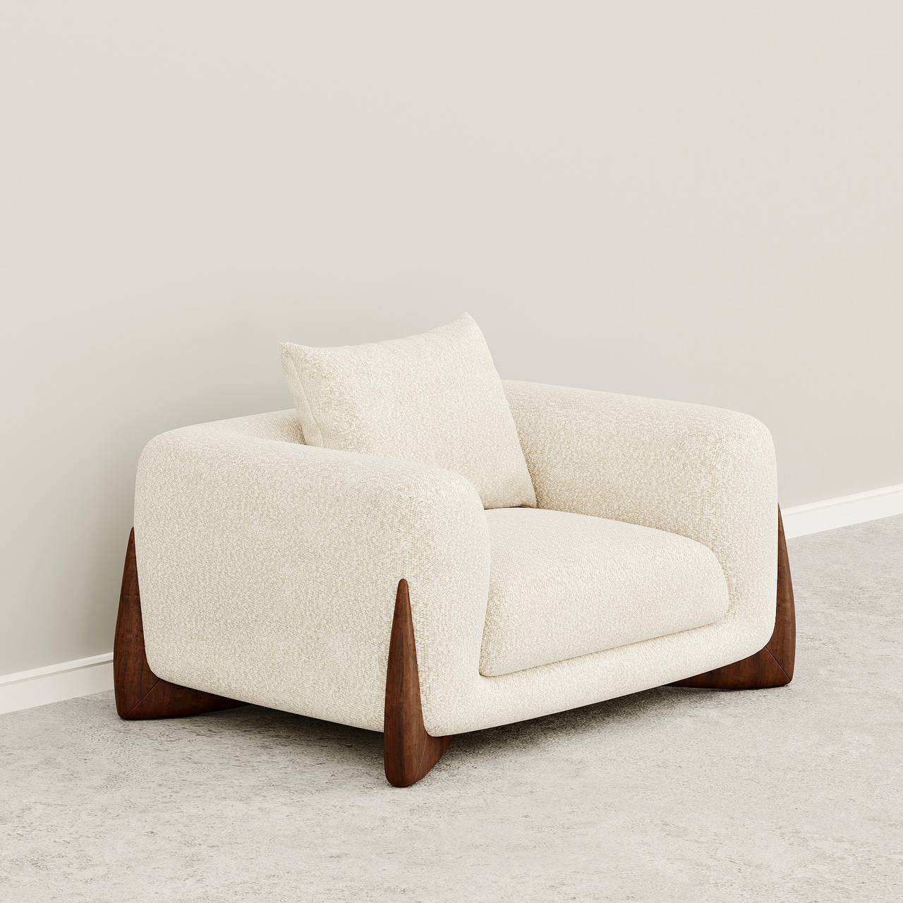 Valentina Armchair / Beige Boucle