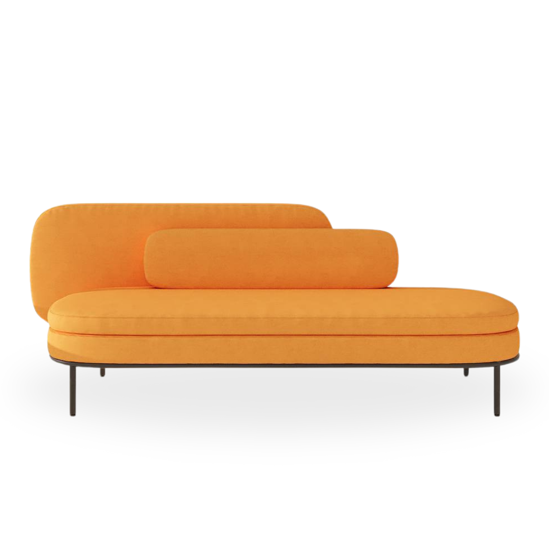 Cellina Chaise / Yellow Velvet