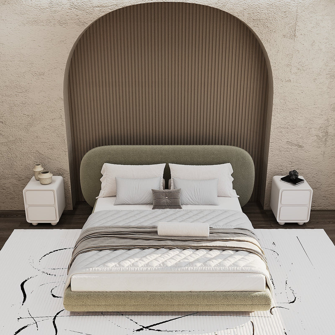 Fellow Bed / Lime Boucle