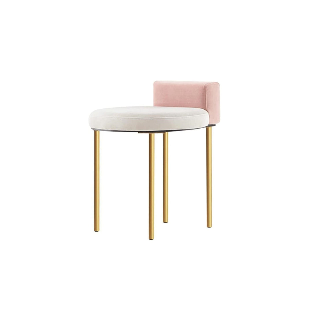 Liora Round Upholstered Low-Back Accent Chair