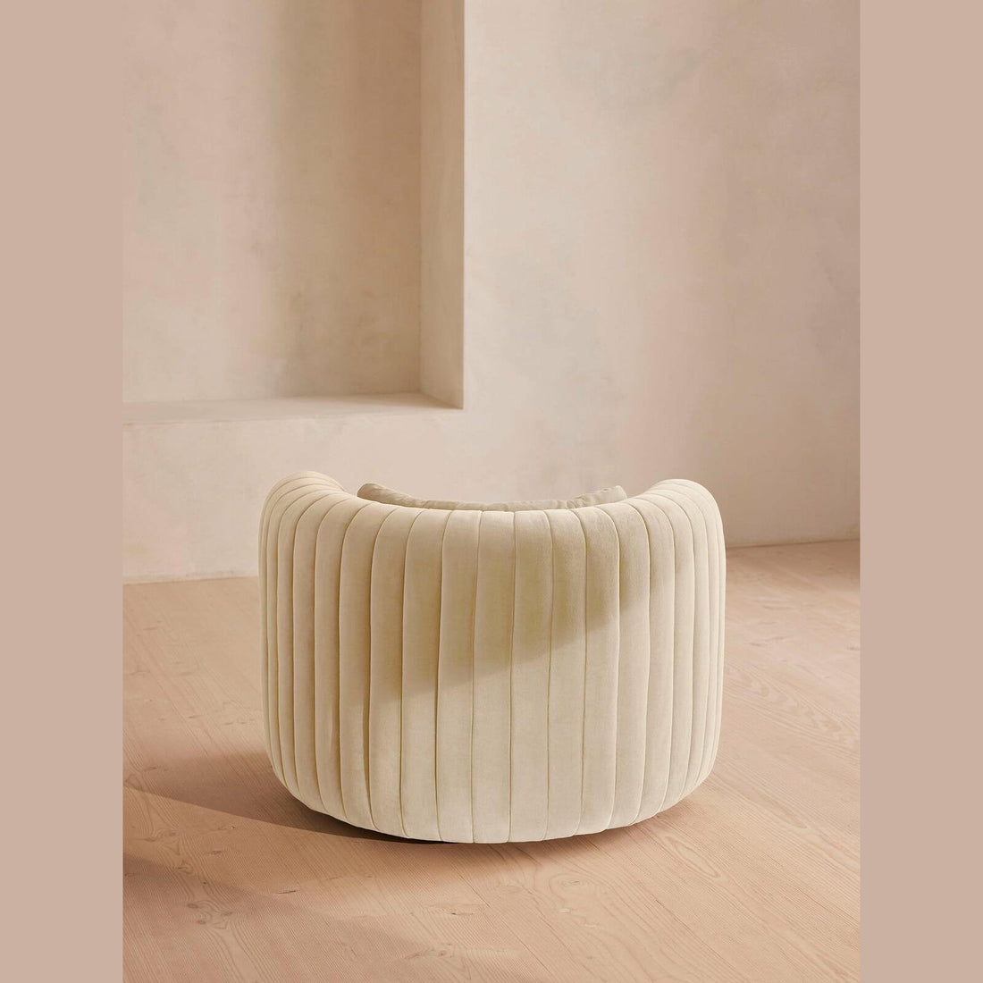 Solenne Channelled Velvet Armchair