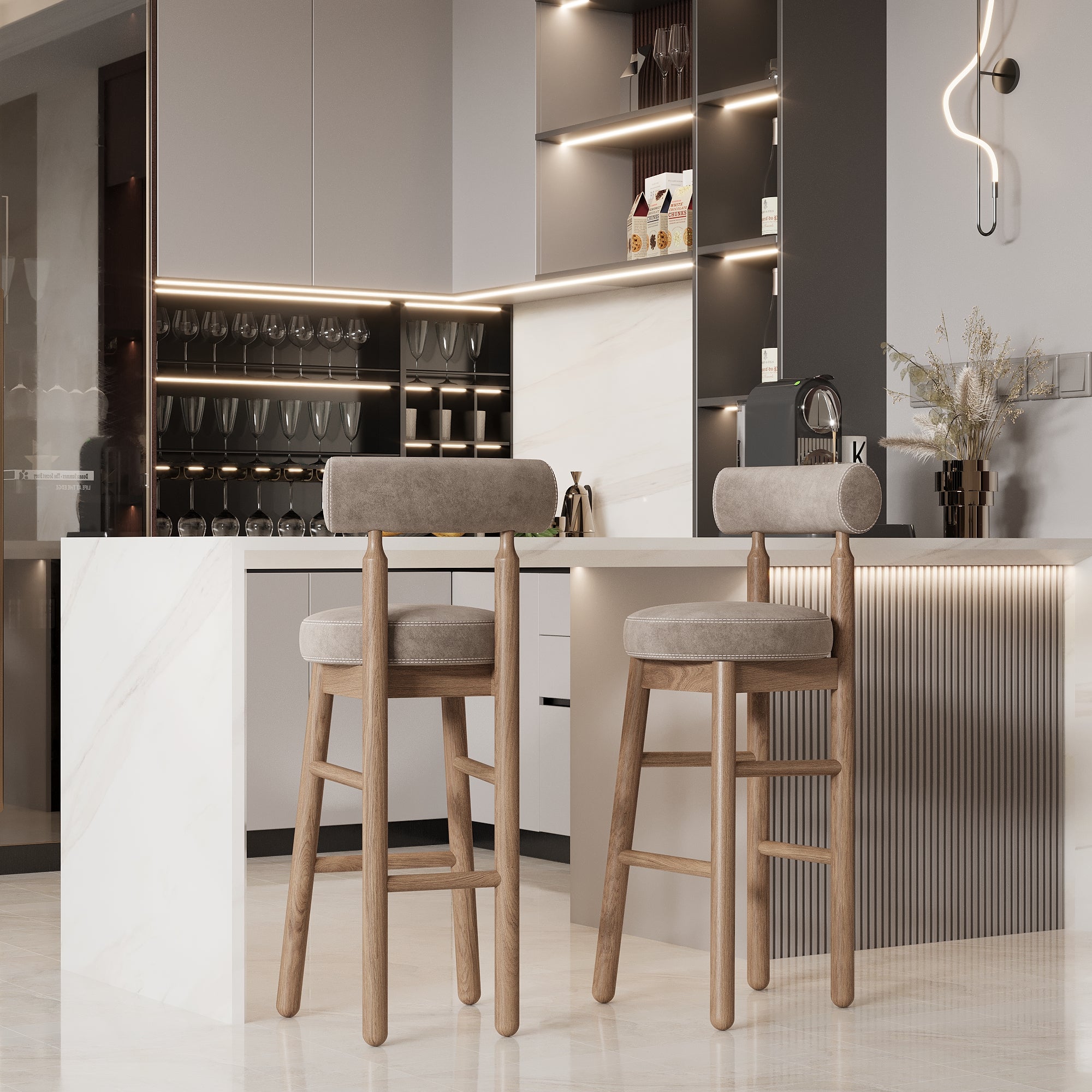 Rohan Bar Stool / 43 x 105 CM