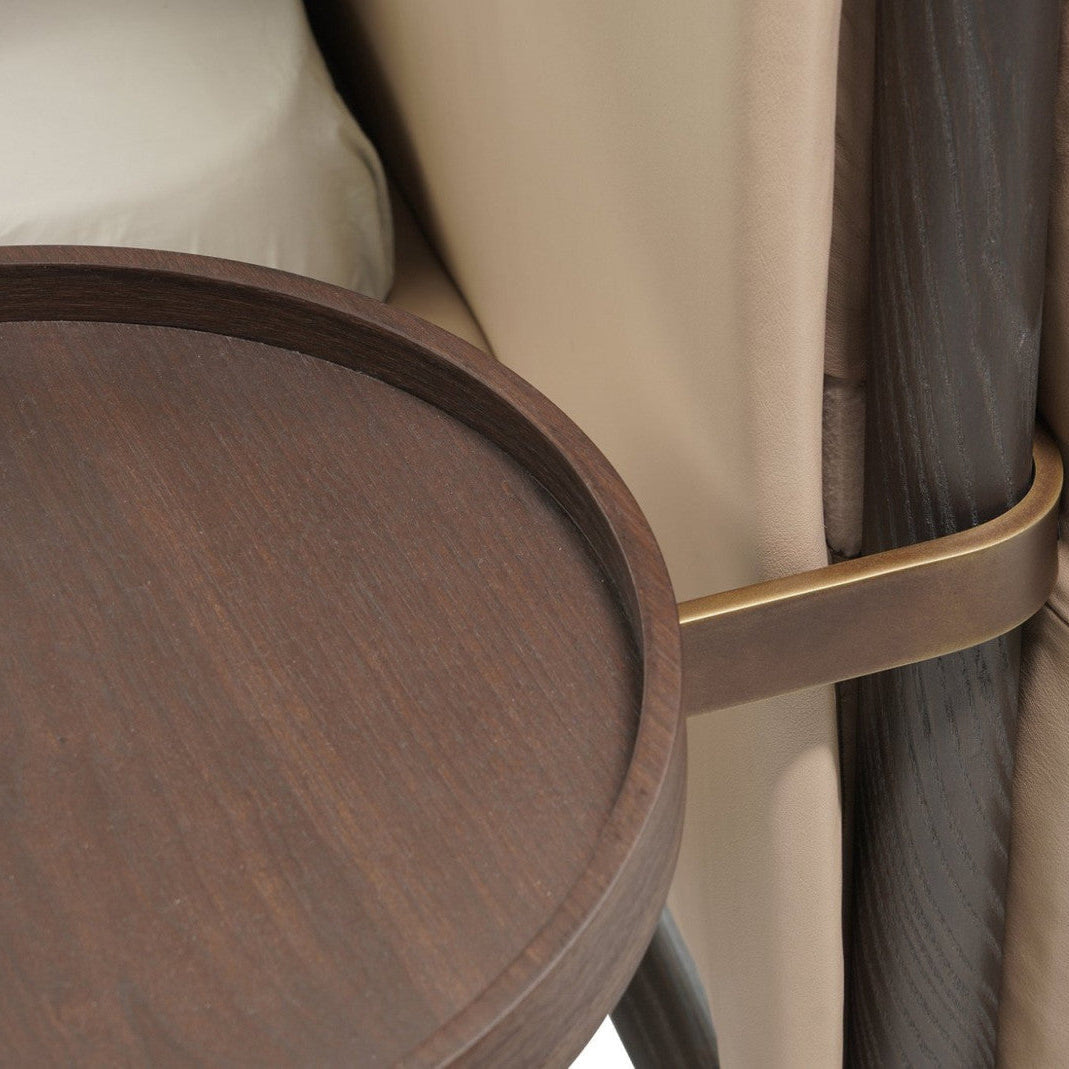 Kimono Bed - Leather & Wood Bed