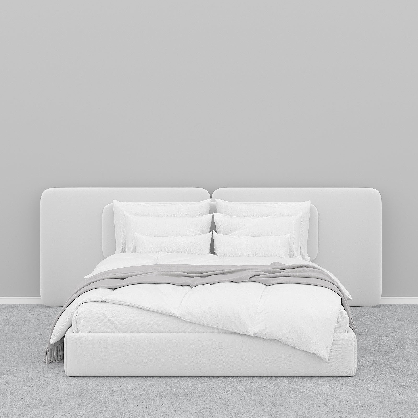 Spartan Bed / Off-White Linen