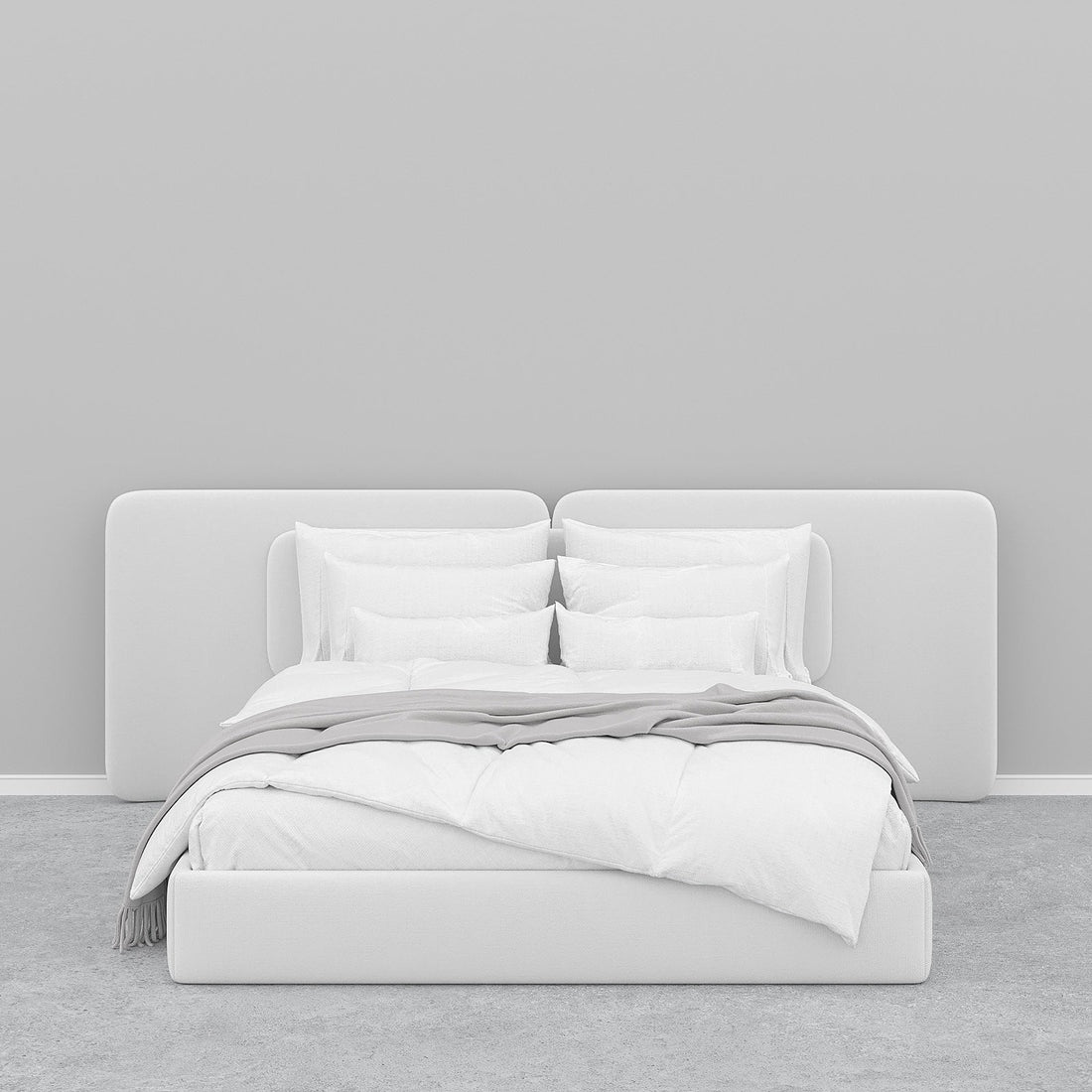 Spartan Bed / Off-White Linen