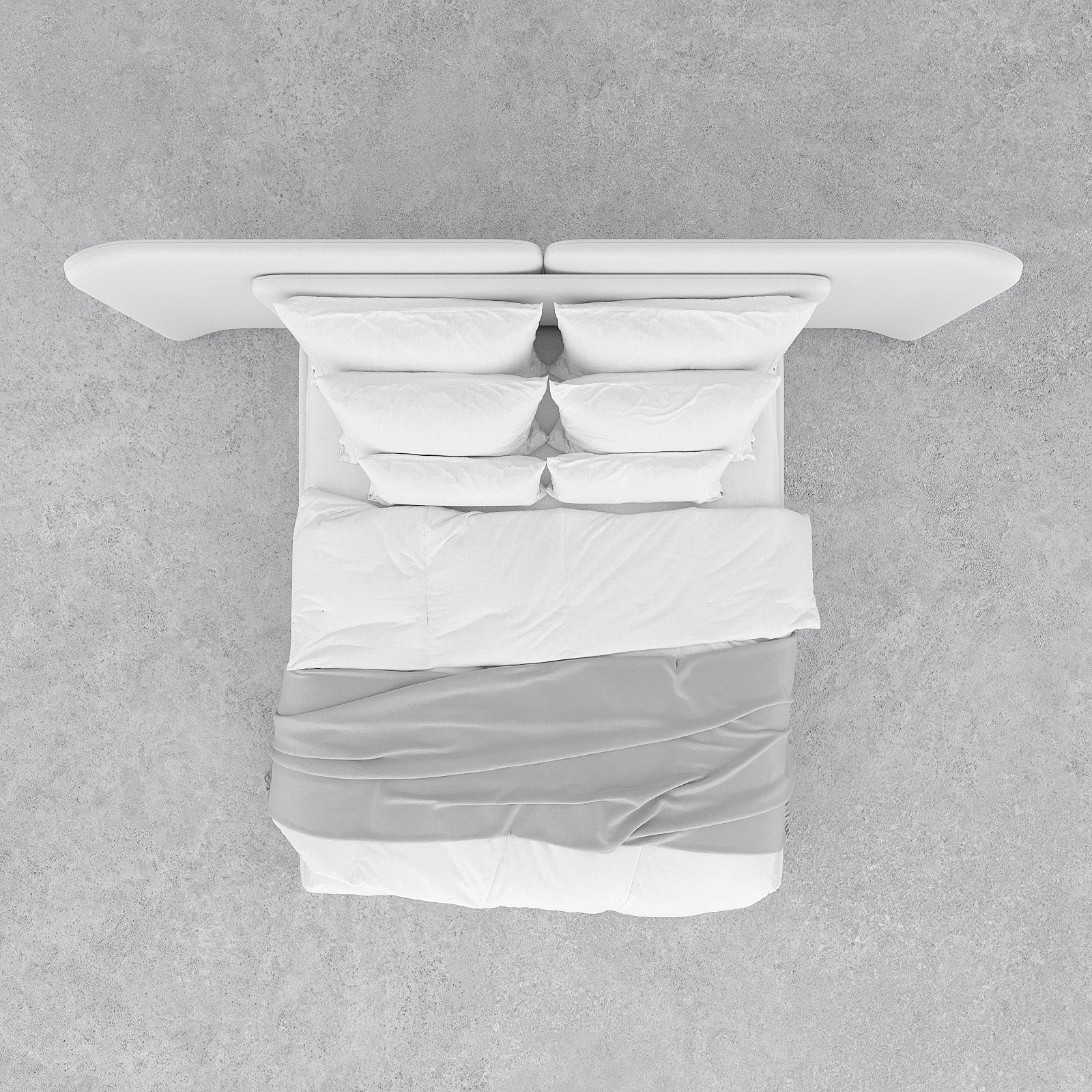 Spartan Bed / Off-White Linen