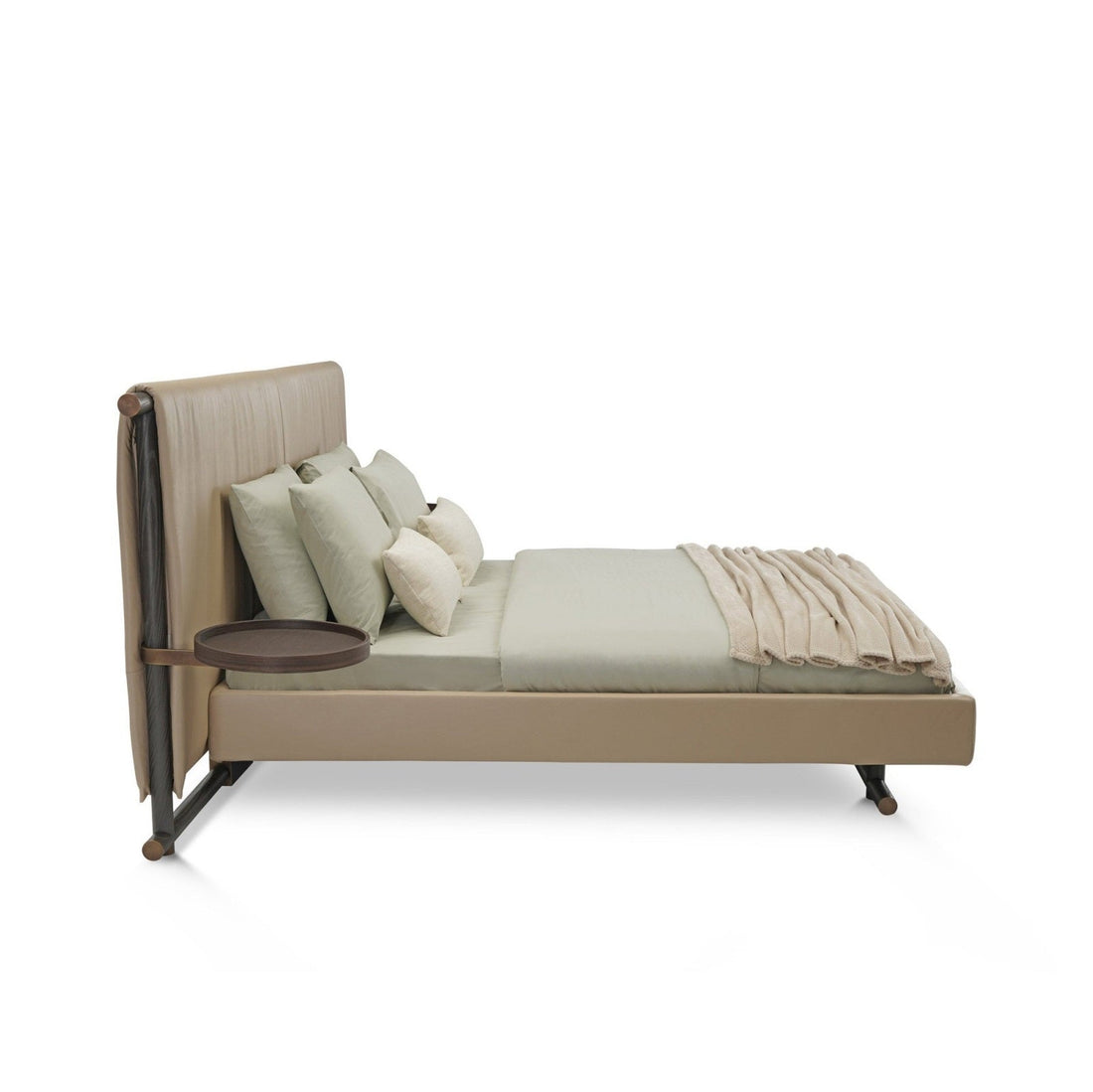 Kimono Bed - Leather & Wood Bed