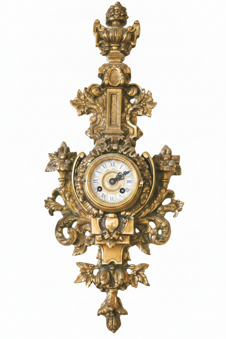 French Bronze Cartel Clock