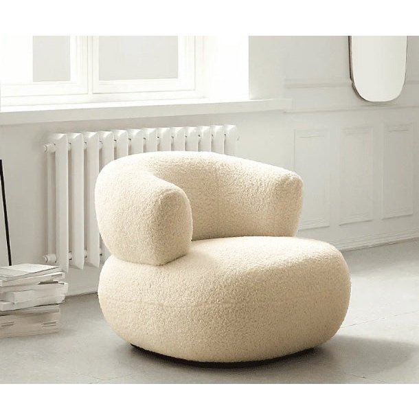 Mirelle Sculptural Bouclé Armchair