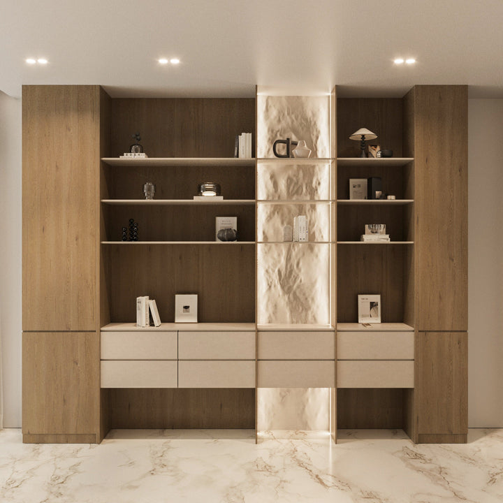 Auren Illuminated Stone Display Wall