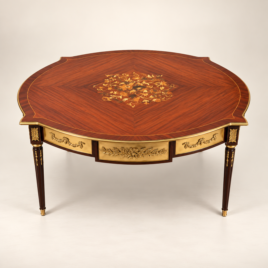 Bellecour Neoclassical Marquetry Coffee Table