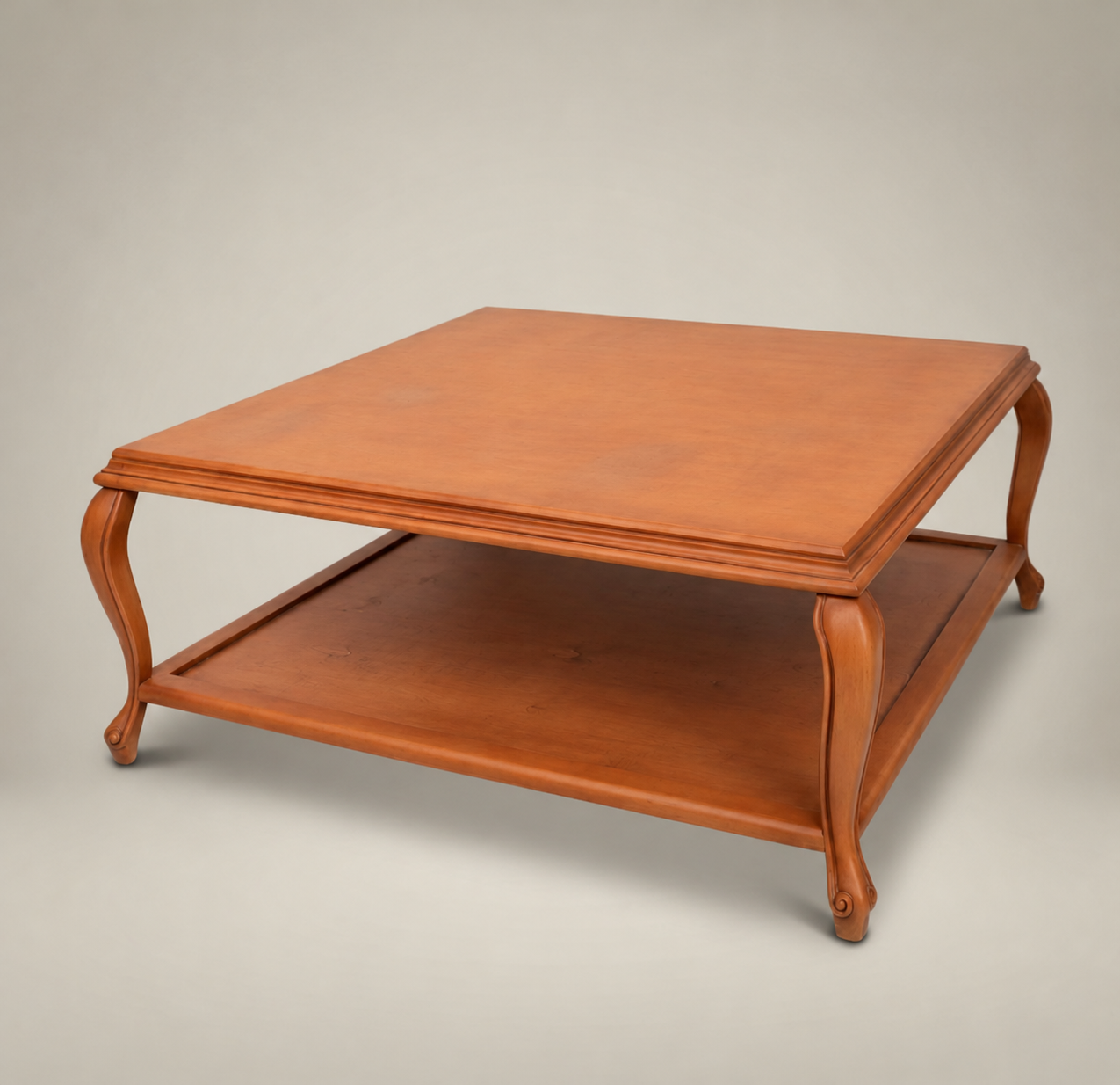 Mirecourt Honey Wood Coffee Table with Lower Shelf