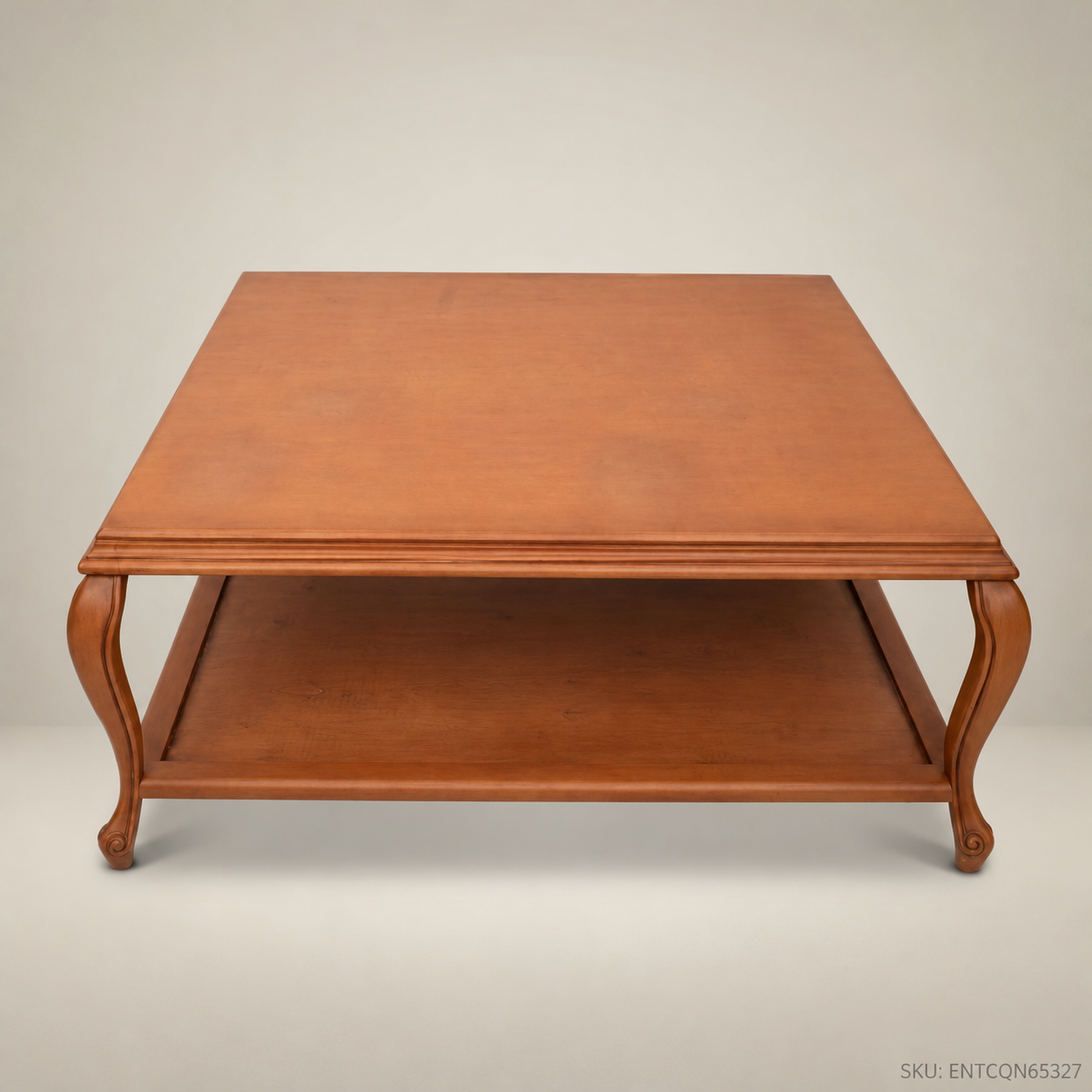 Mirecourt Honey Wood Coffee Table with Lower Shelf