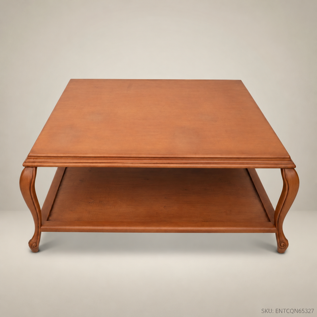 Mirecourt Honey Wood Coffee Table with Lower Shelf