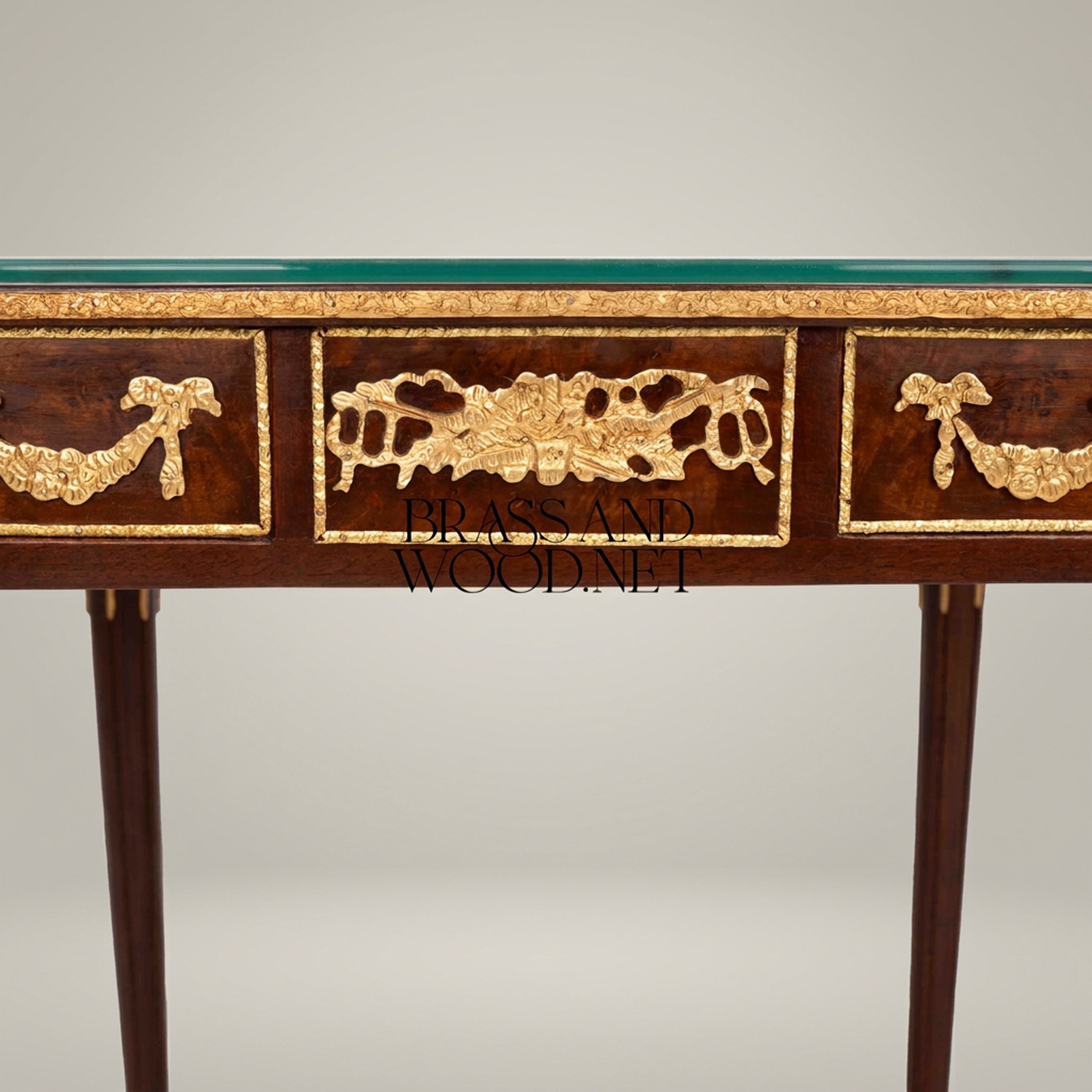 Valmont Marquetry Coffee & Side Table Set – 3 Pieces