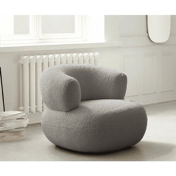 Mirelle Sculptural Bouclé Armchair