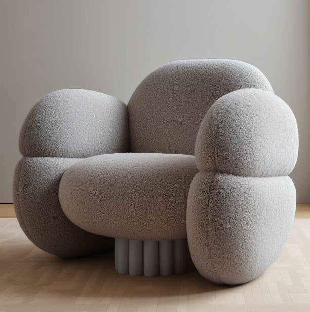 Aurevo Sculptural Upholstered Armchair
