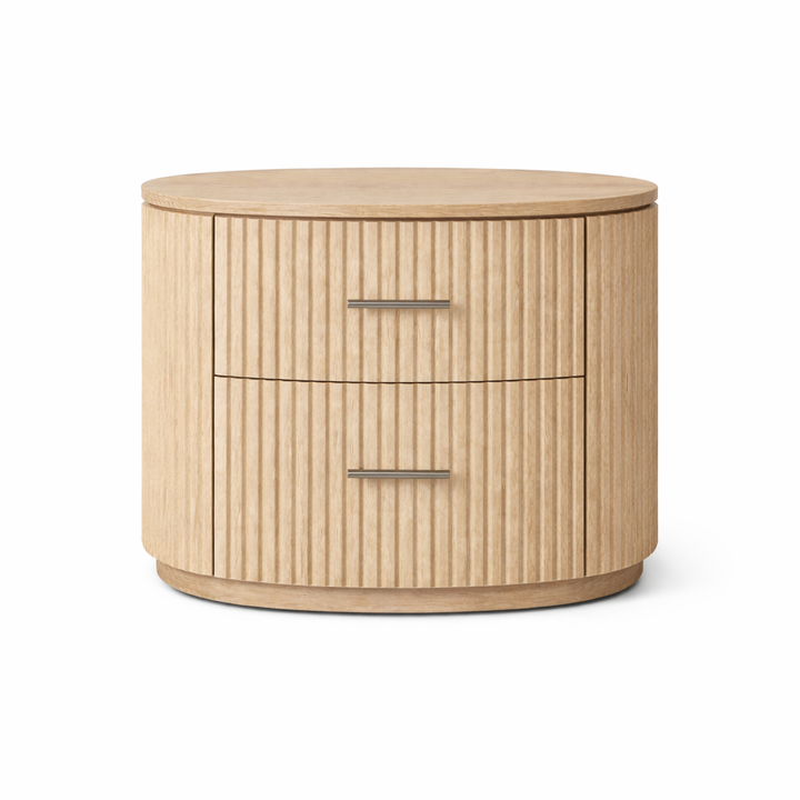 Elara Fluted Bedside Table