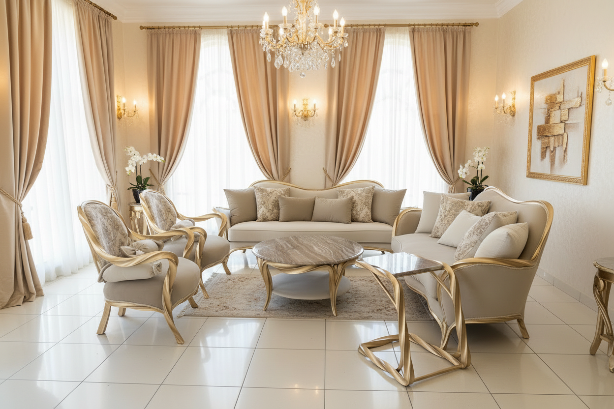Swan Neo-Classical Salon Set