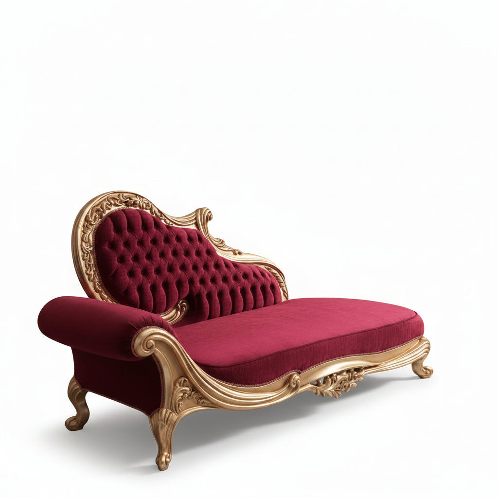 Seraphina Velvet Chaise Lounge