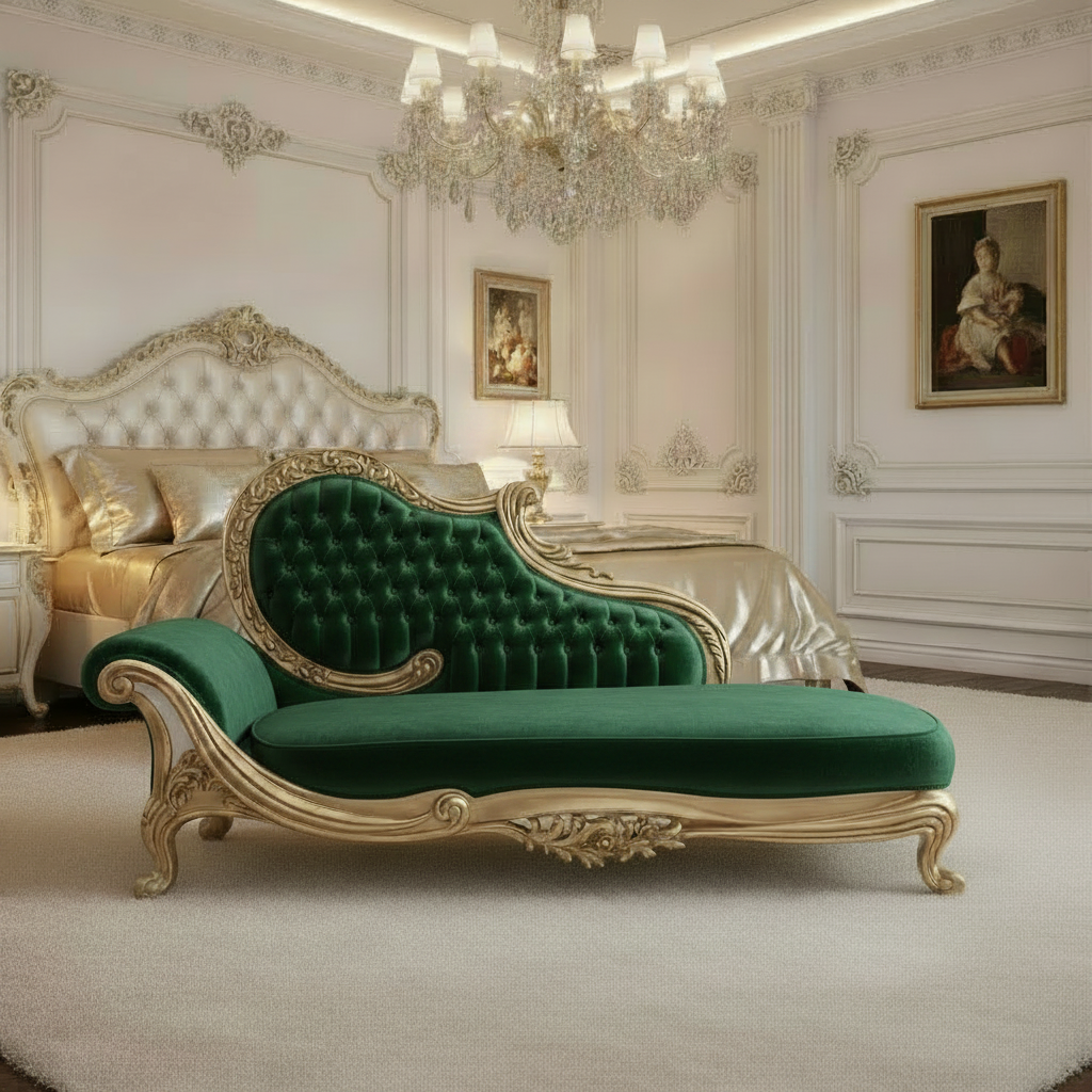 Seraphina Velvet Chaise Lounge