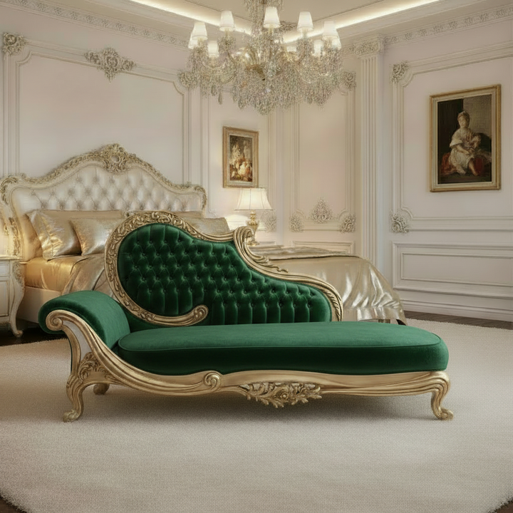 Seraphina Velvet Chaise Lounge