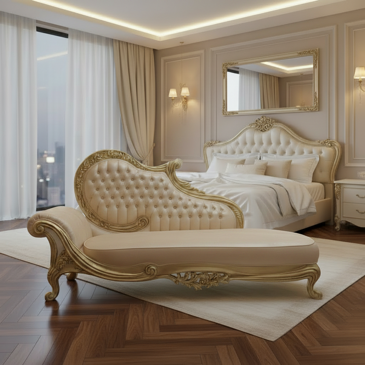 Seraphina Velvet Chaise Lounge