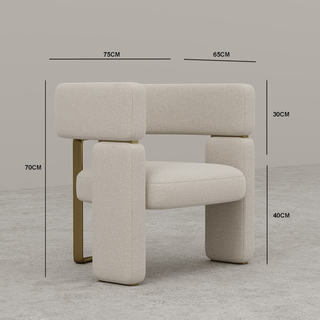 كرسي الطعام ويلما / 75 × 65 سم