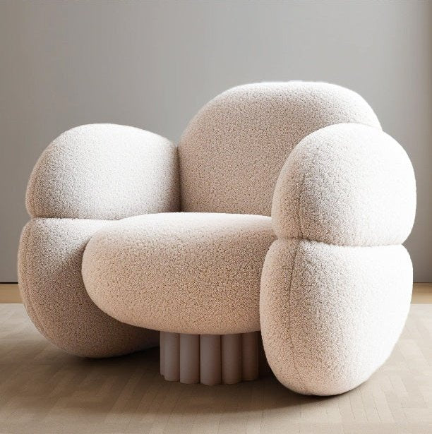 Aurevo Sculptural Upholstered Armchair