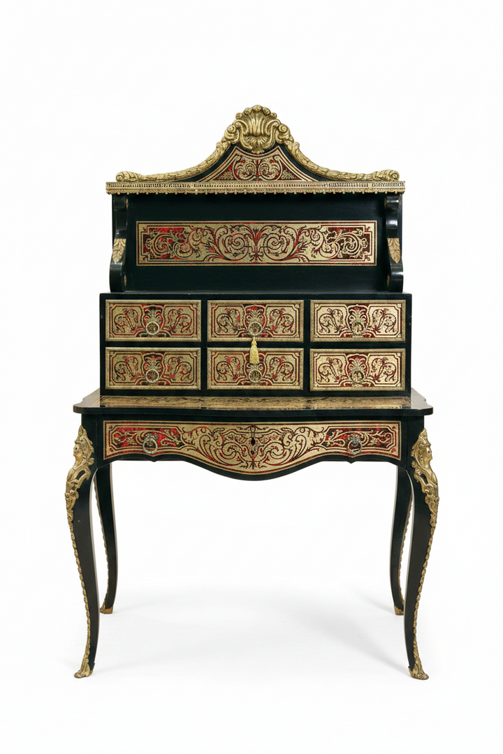 Boulle Secretary Desk – Masterful Antique Elegance