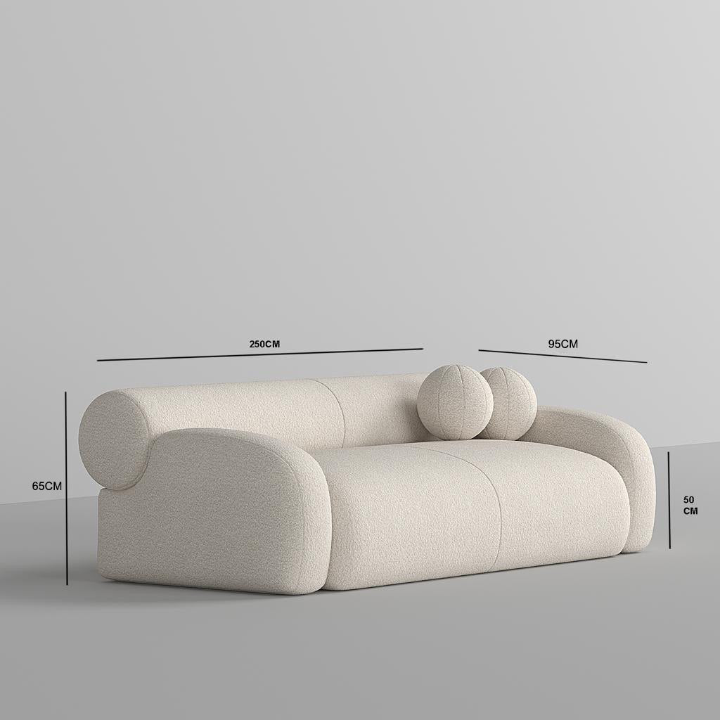 Malta Sofa 2S / Off-White Boucle