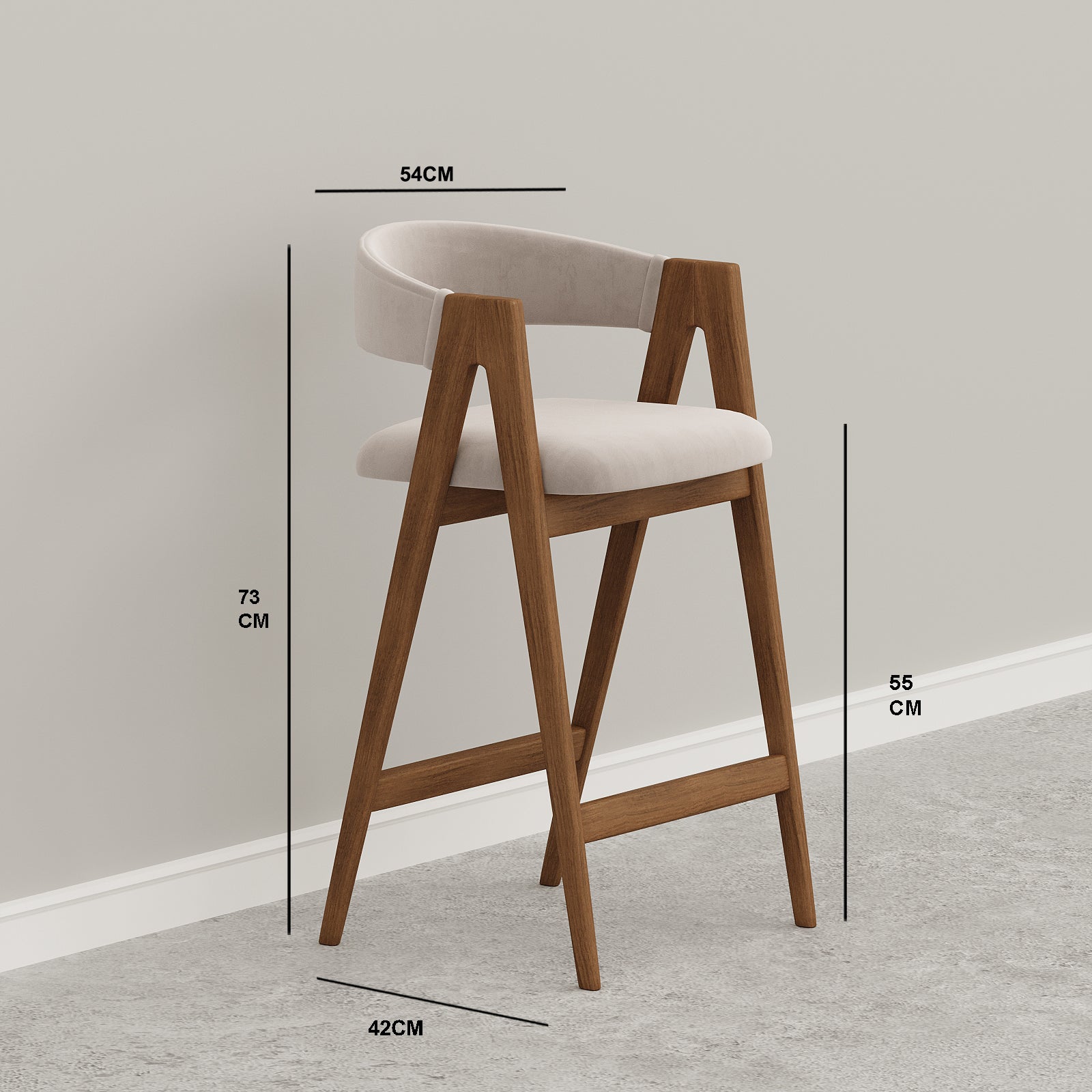 Cimon Bar Stool / 40 x 73 CM