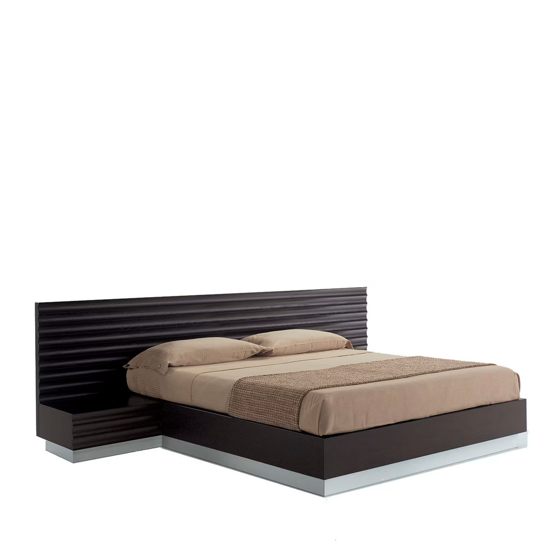 Riven Bed - Natural Wood Bed with Nightstands