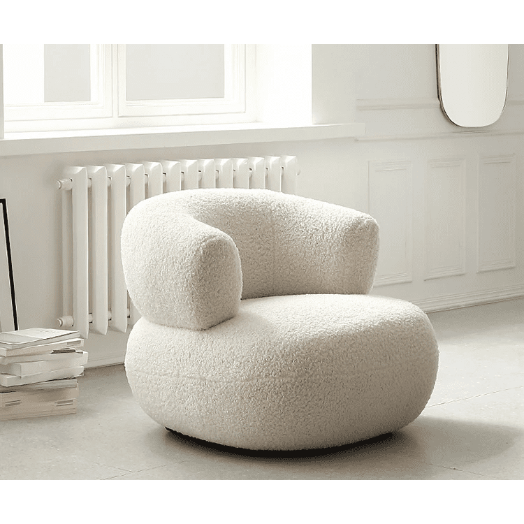Mirelle Sculptural Bouclé Armchair