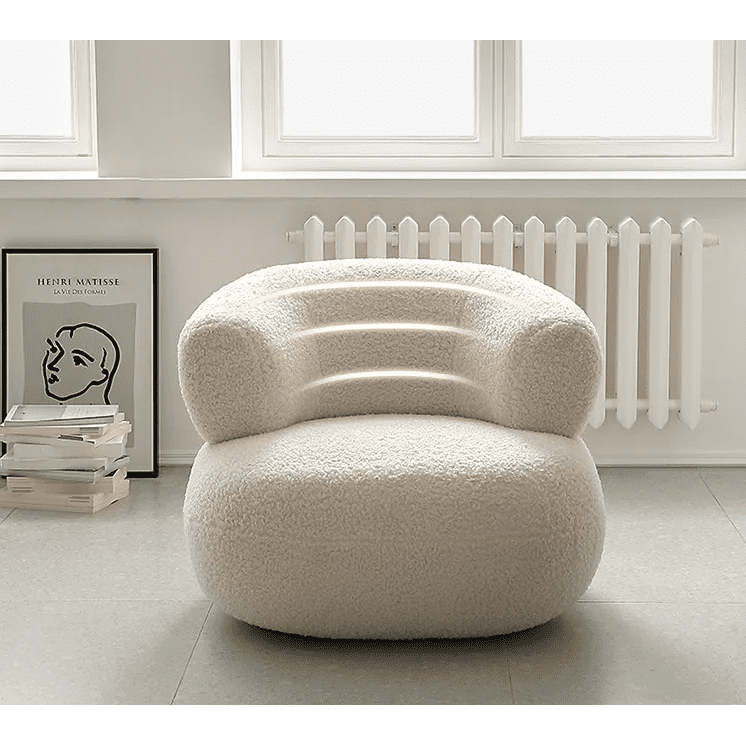 Mirelle Sculptural Bouclé Armchair