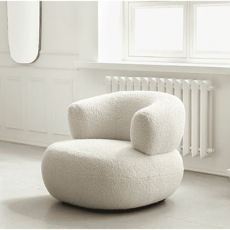 Mirelle Sculptural Bouclé Armchair