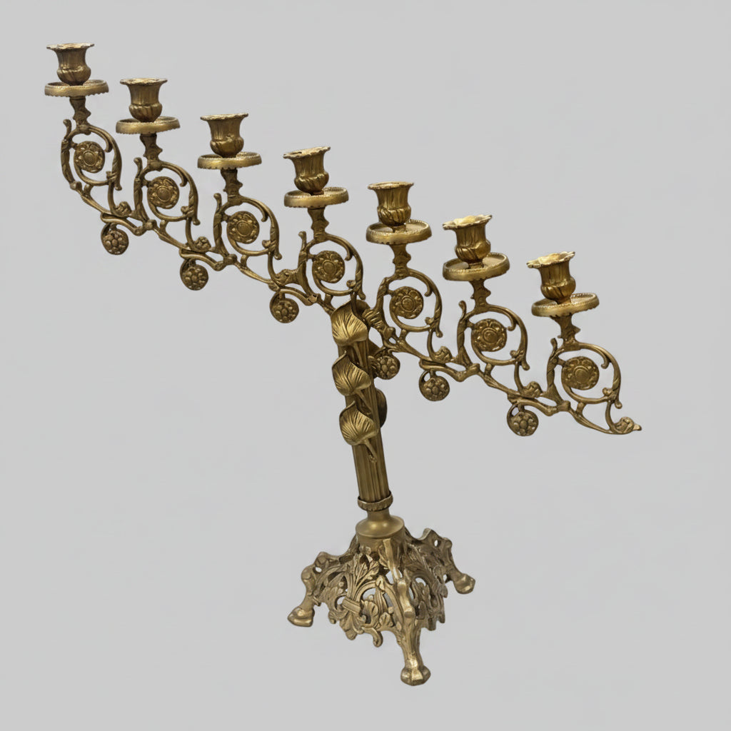 Imperial 7-Lite Solid Brass Candelabra