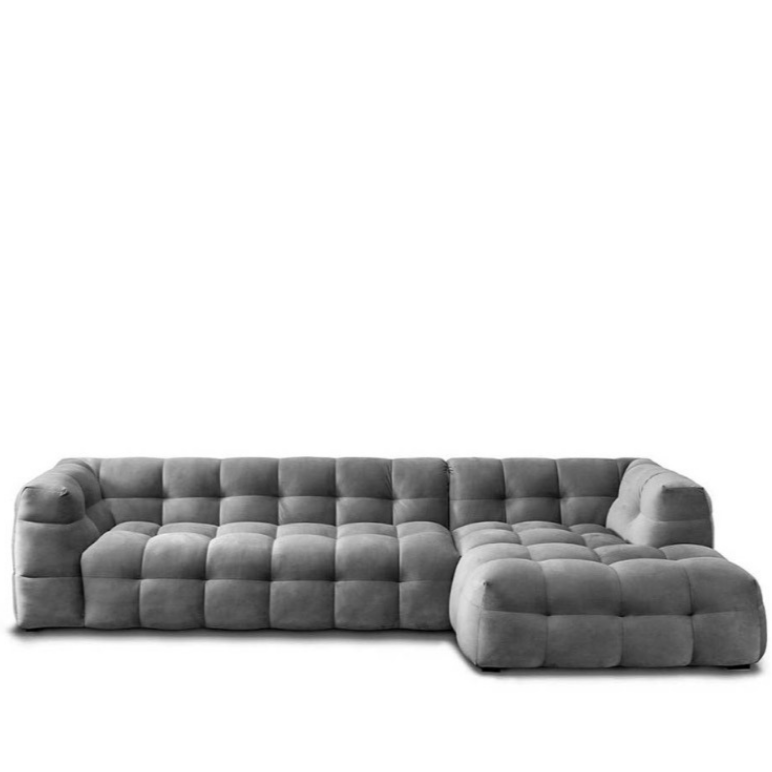 Veyron L-Shape Sofa / Cotton Velvet