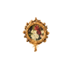 Rococo Double Medallion Hanging Wall Décor with Floral Prints & Bow Garland