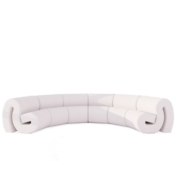 Pluffy Sofa  / White Cotton Blend