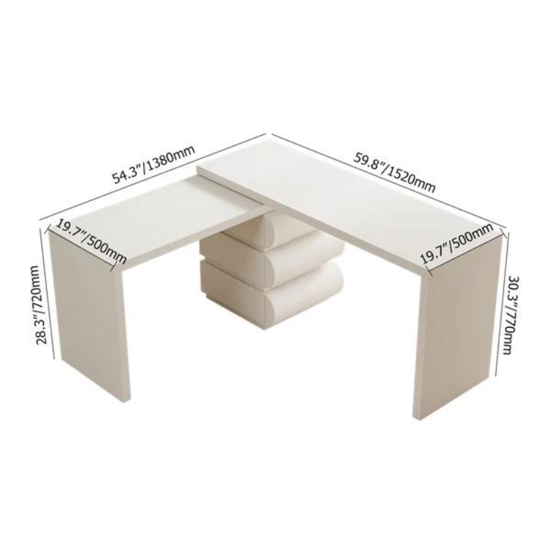 Valentina Office Desk / White