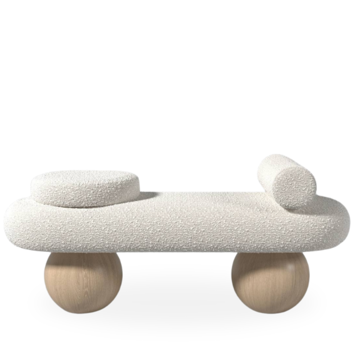 Spherea Bench / White Boucle