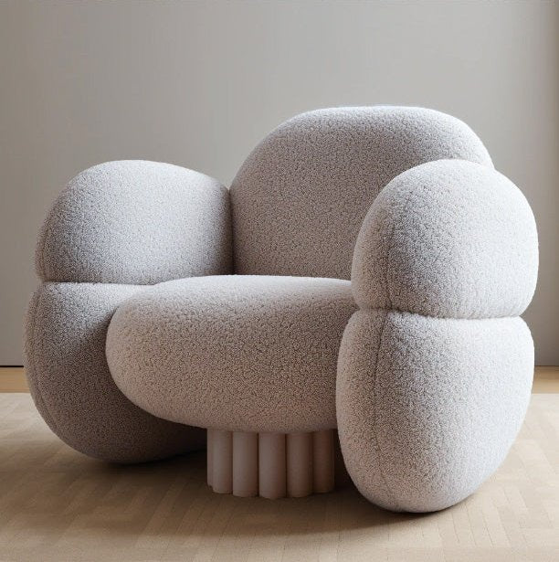 Aurevo Sculptural Upholstered Armchair