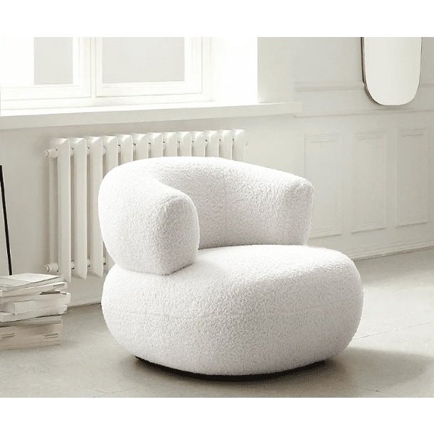 Mirelle Sculptural Bouclé Armchair