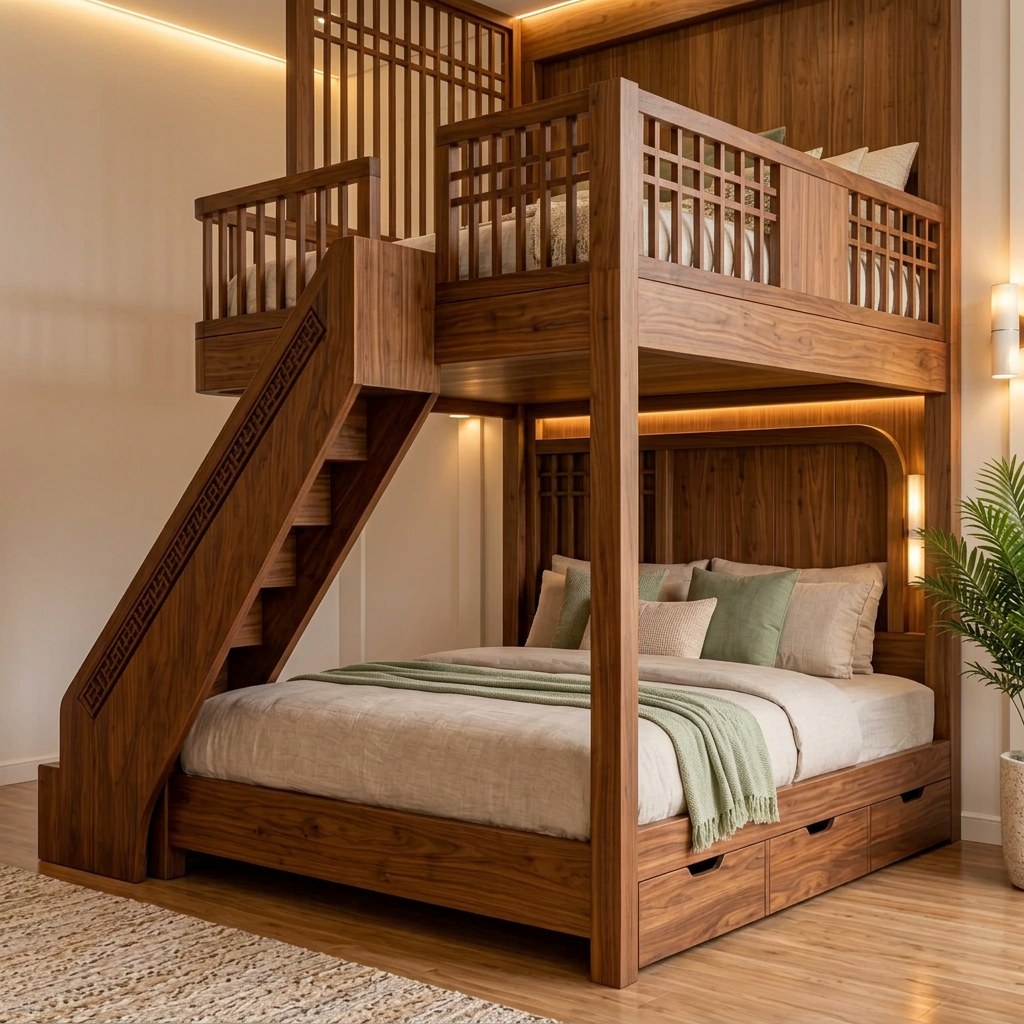 The Arvello Staircase Bunk Bed