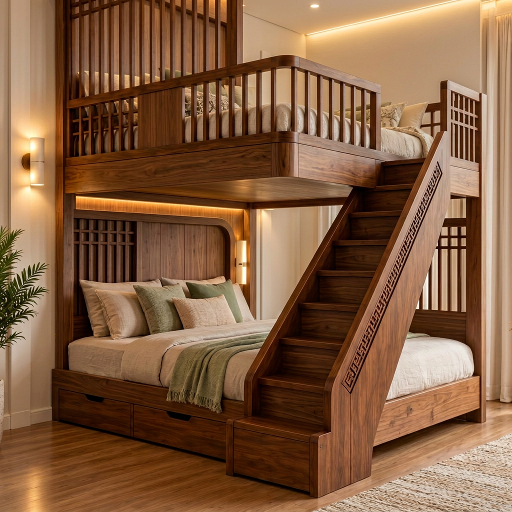 The Arvello Staircase Bunk Bed